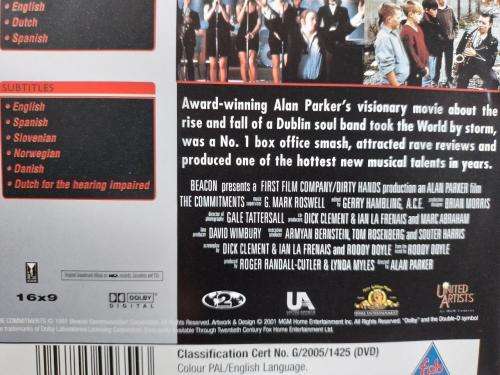 DVD - The Commitments - Special Edition