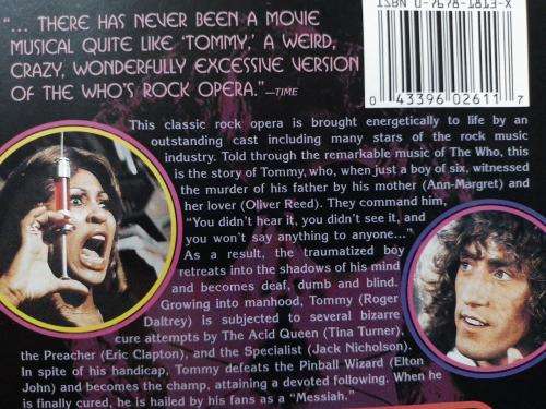 DVD - Tommy The Movie - Ann-Margret, Oliver Reed, Roger Daltrey, Elton John