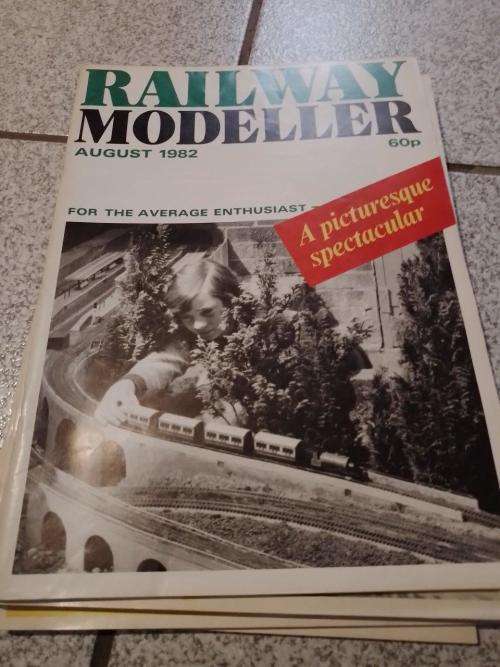 Job Lot Vintage Railway Modeller Magazines 1982 12 Issues January to December
