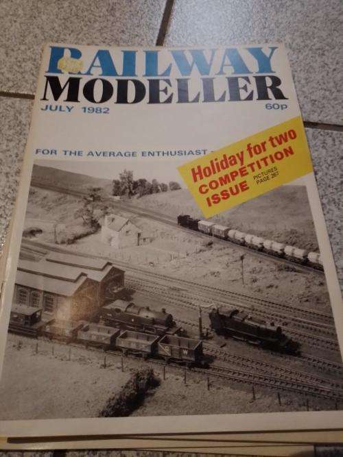 Job Lot Vintage Railway Modeller Magazines 1982 12 Issues January to December