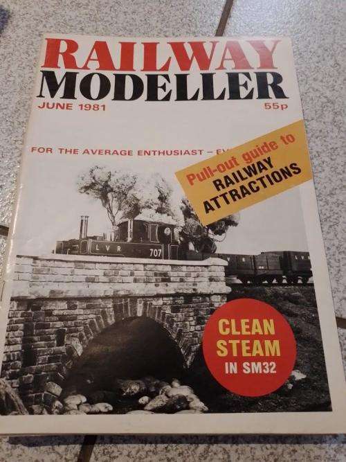 Job Lot Vintage Railway Modeller Magazines 1981 12 Issues January to December