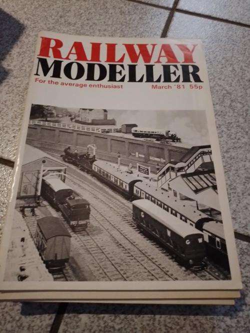Job Lot Vintage Railway Modeller Magazines 1981 12 Issues January to December