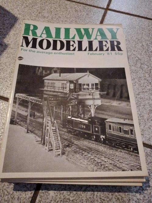 Job Lot Vintage Railway Modeller Magazines 1981 12 Issues January to December