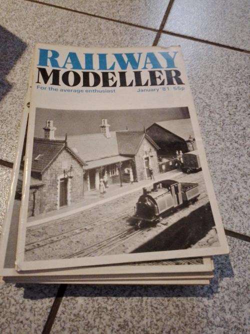 Job Lot Vintage Railway Modeller Magazines 1981 12 Issues January to December