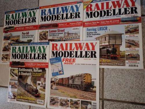 Job Lot of 5 Railway Modeller Magazines See Pictures for Issues