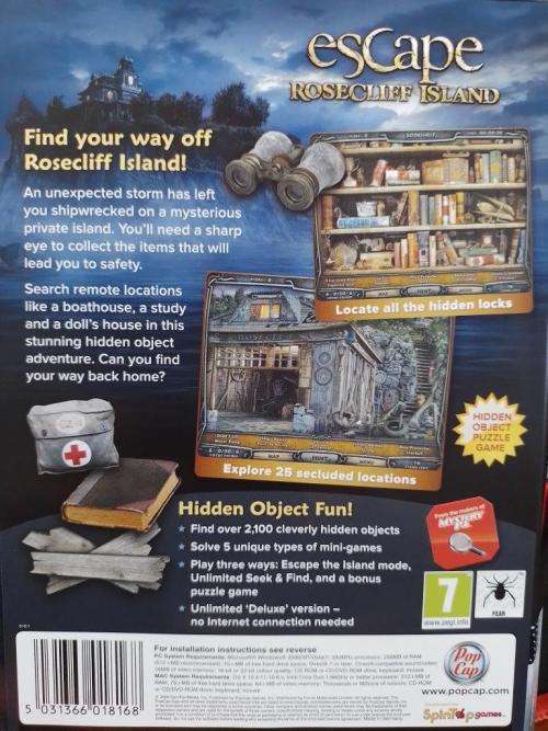 PC - Escape Rosecliff Island- Hidden Object Adventure