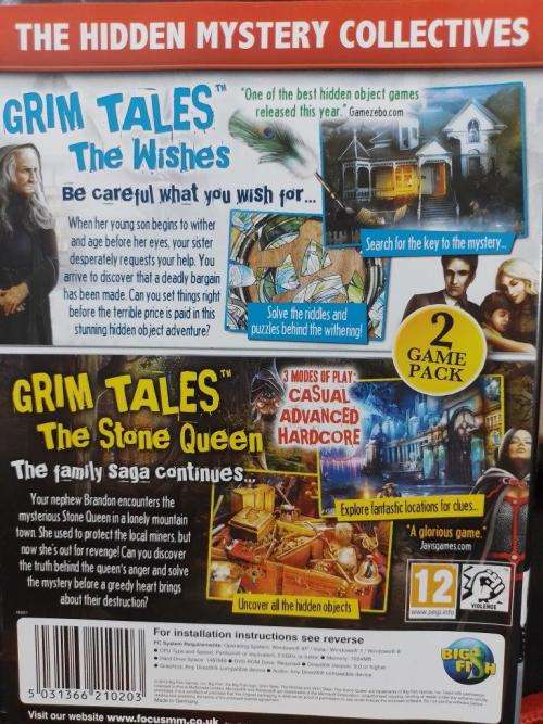 PC - The Hidden Mystery Collectives - Grim Tales 3 & 4 - Hidden Object Game