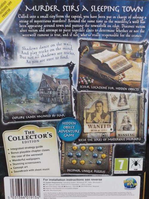PC - Shadow Wolf Mysteries Curse of the Full Moon  - Hidden Object Game