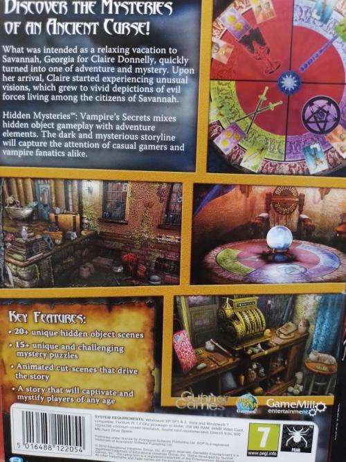PC - Hidden Mysteries Vampire Secrets  - Hidden Object Game