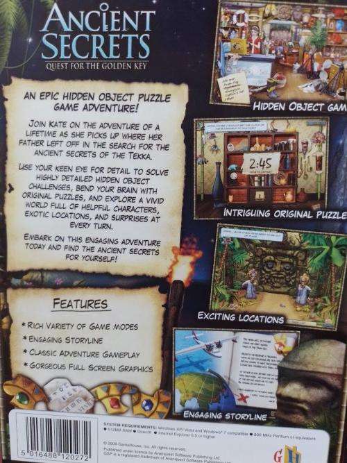 PC - Ancient Secrets Quest for the Golden Key  - Hidden Object Game