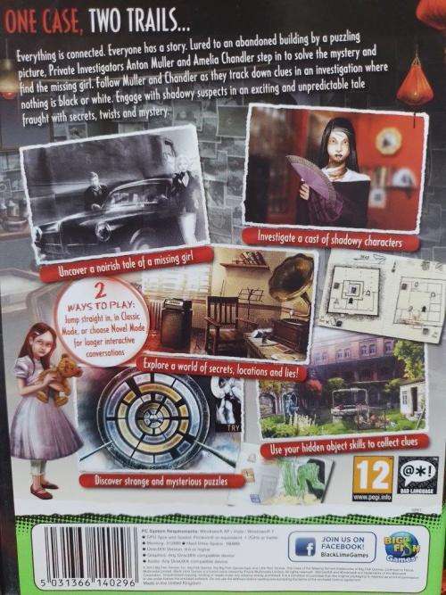 PC - Little Noir Stories The Case of the Missing Girl - Hidden Object Game
