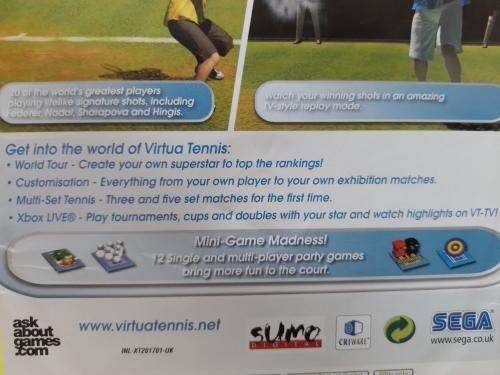 Xbox 360 - Virtua Tennis 3
