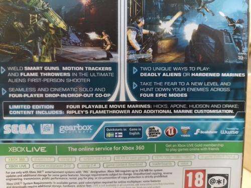 Xbox 360 - Aliens Colonial Marines Limited Edition