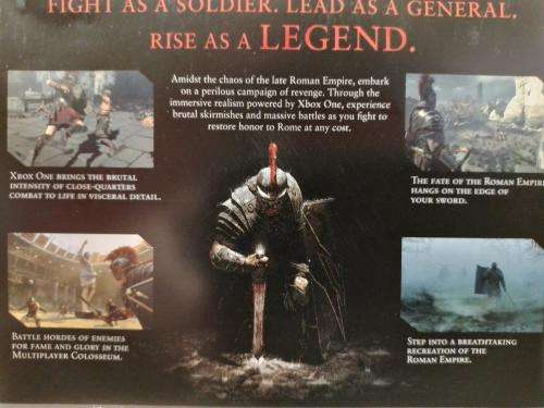 Xbox ONE - Ryse Son of Rome Legendary Edition