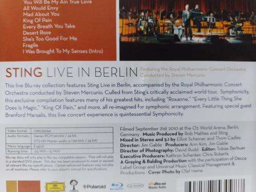 Blu-ray - Sting Live In Berlin