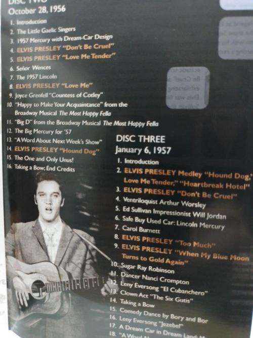DVD - Elvis The Ed Sullivan Shows (3 DVD`s)