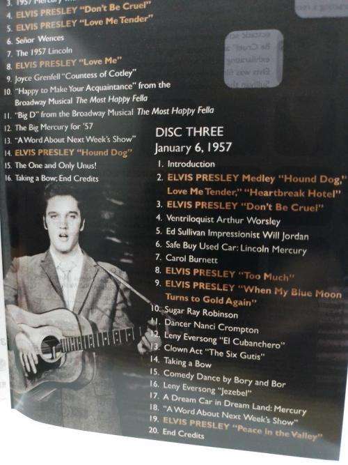 DVD - Elvis The Ed Sullivan Shows (3 DVD`s)
