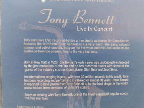 DVD - Tony Bennett Live In Concert