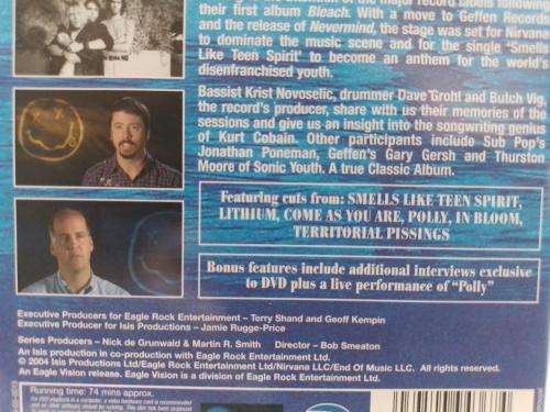 DVD - Nirvana Nevermind ... The Definitive authorised story of the album