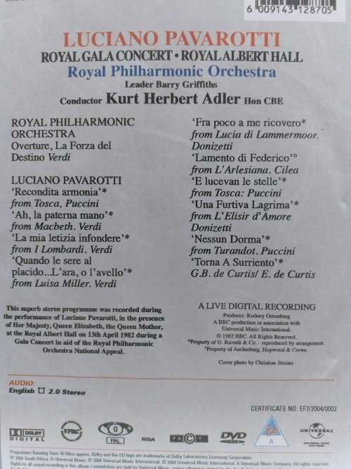 DVD - Pavarotti - The Essential