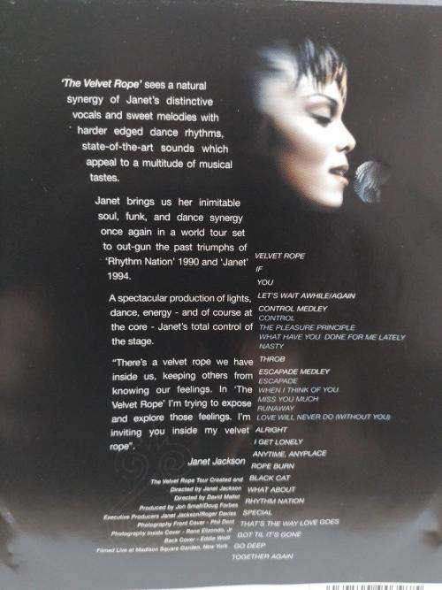 DVD - Janet Jackson - The Velvet Rope Tour