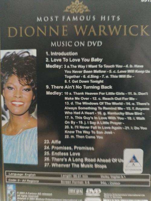 DVD - Dionne Warwick The Lady Live