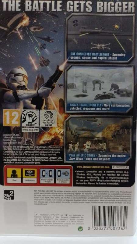 PSP - Star Wars Battlefront Elite Squadron