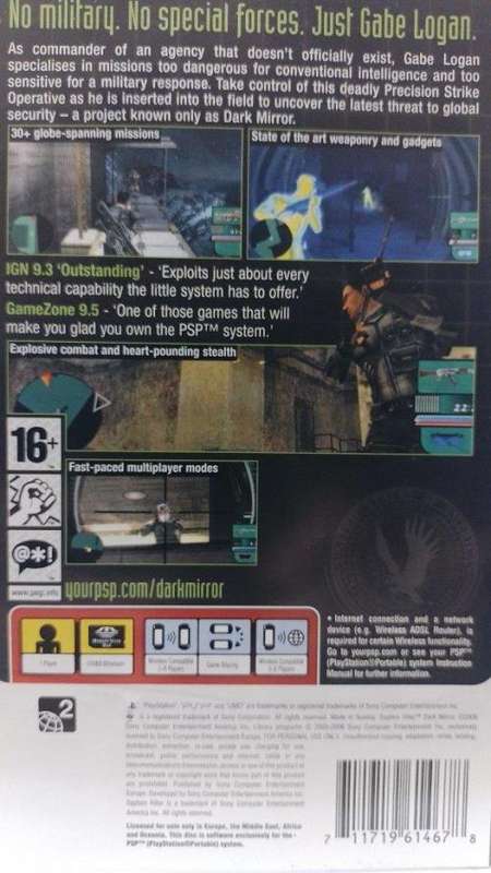 PSP - Syphon Filter Dark Mirror