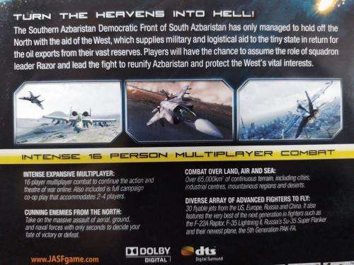 PS3 - JASF Jane`s Advanced Strike Fighters