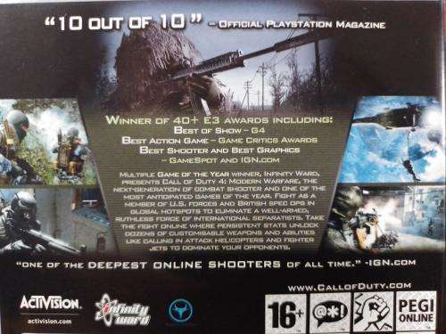 PS3 - Call of Duty 4 Modern Warfare - Game of The Year Edition