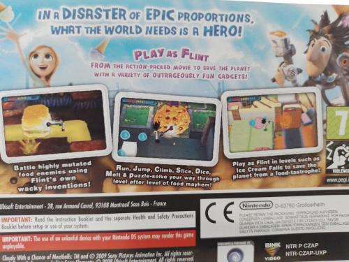 Nintendo DS - Cloudy with a chance of Meat Balls
