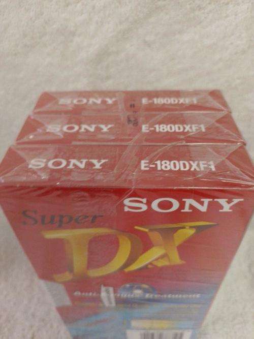 Sony Super DV E-180 VHS Video Cassettes pack of 3 (New Sealed) (NOS)