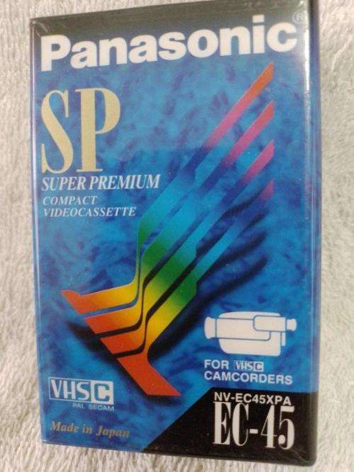 Panasonic SP Super Premium Grade Compact Video Cassette EC-45 VHSC (New Sealed) (NOS)