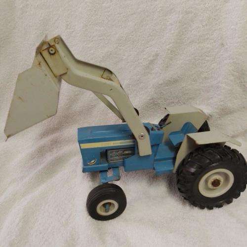 Vintage Strike Toys Tin Plate Ford Tractor Circa 1970`s