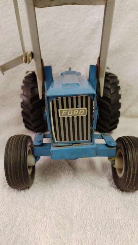 Vintage Strike Toys Tin Plate Ford Tractor Circa 1970`s