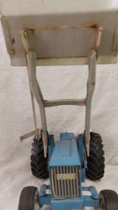 Vintage Strike Toys Tin Plate Ford Tractor Circa 1970`s