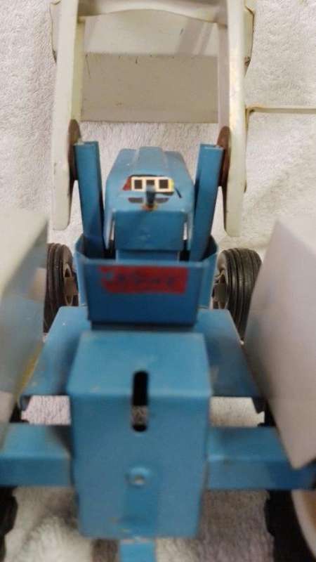 Vintage Strike Toys Tin Plate Ford Tractor Circa 1970`s