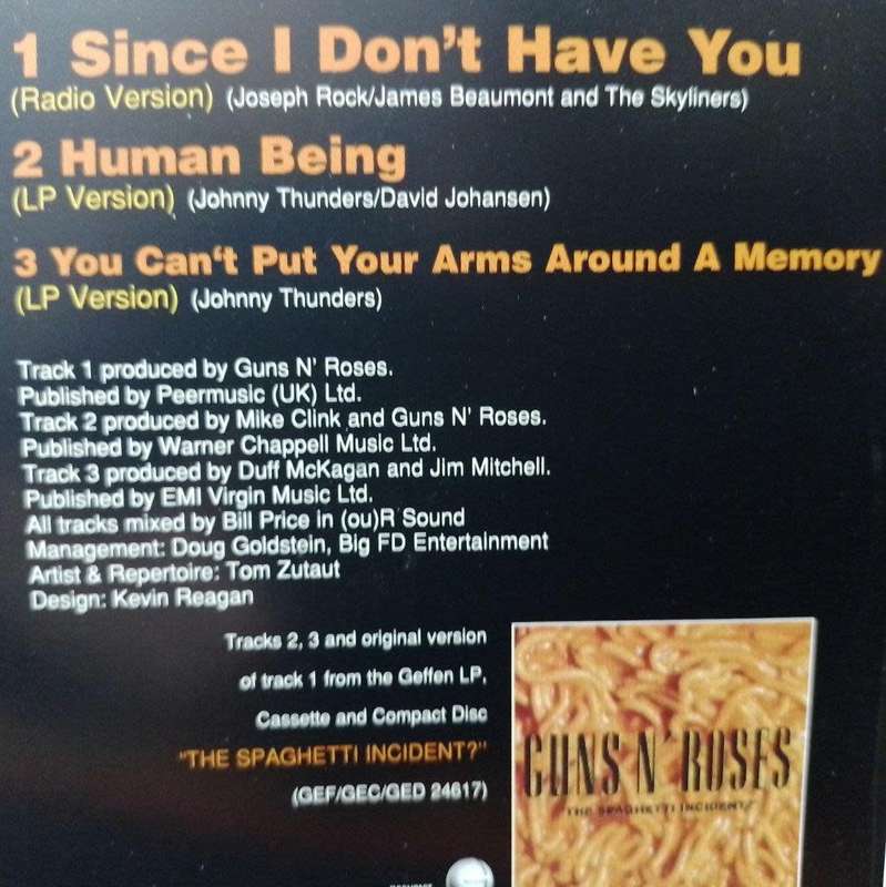 CD - Guns n Roses - Since I Don`t Have you (Single) GFSTD 70