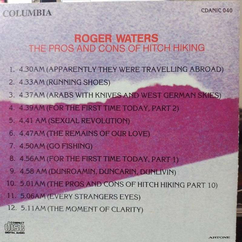 CD - Roger Waters - The Pros And Cons of Hitch Hiking - CDANIC 040