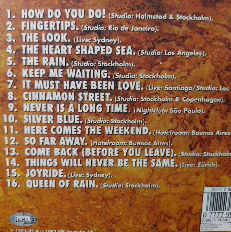 CD - Roxette - Tourism