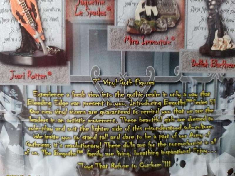 Begoths Delilah Blackheart Series 5 - 7` Bleeding Edge (NOS)