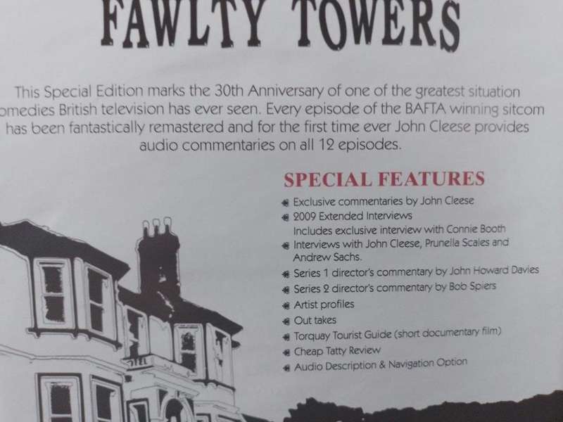 DVD - Fawlty Towers Series 1 & 2  - Remastered New extra`s (3 Disc set)
