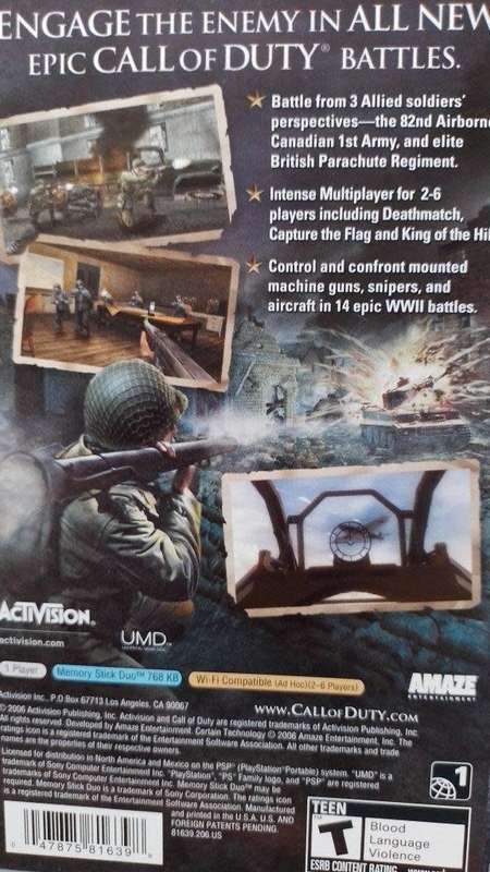 PSP - Call of Duty - Roads To Victory