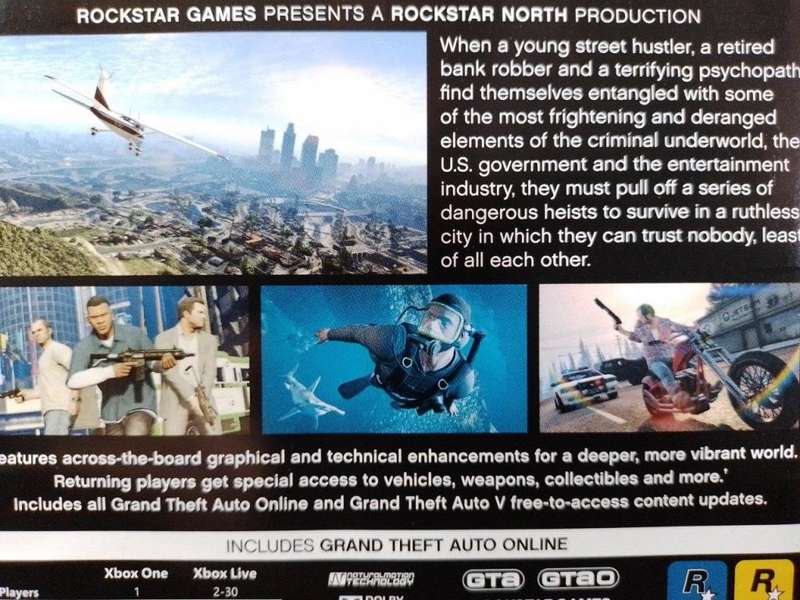 Xbox ONE - Grand Theft Auto V Five