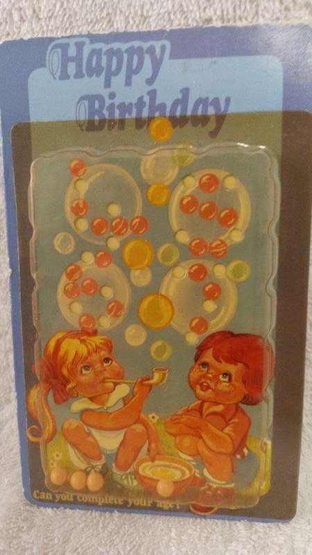 Vintage Puzzle Card Post Card - Happy Birthday