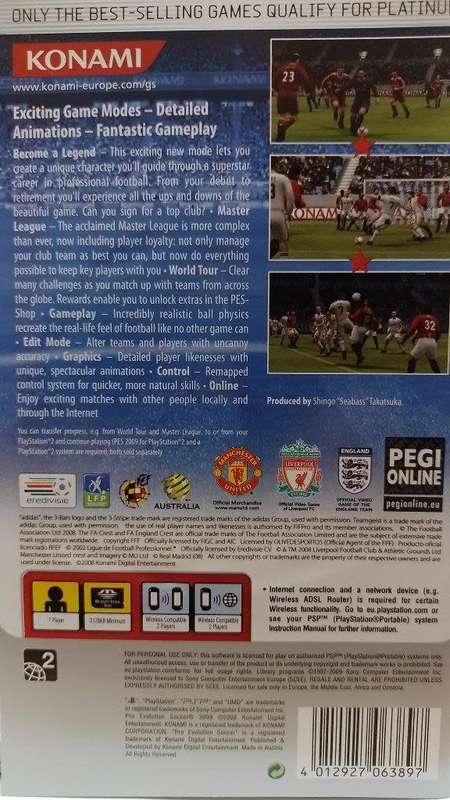 PSP - Pro Evolution Soccer 5 2009 - Platinum
