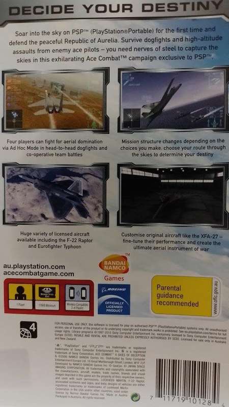PSP - Ace Combat Skies of Deception - PSP Essentials