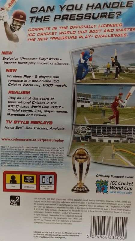 PSP - Brian Lara 2007 Pressure Play