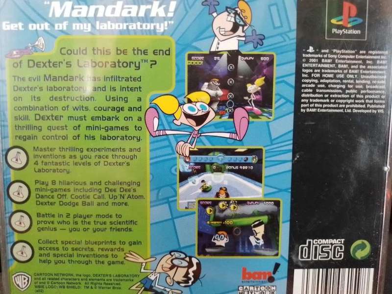 PS1 - Dexter`s Laboratory Mandark`s Lab?(Pal black disc)