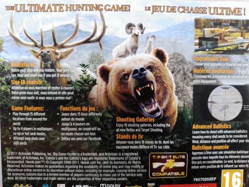 PS3 - Cabela`s Big Game Hunter 2012